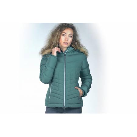 Parka d'équitation femme Wasilla Flags&Cup vert de gris