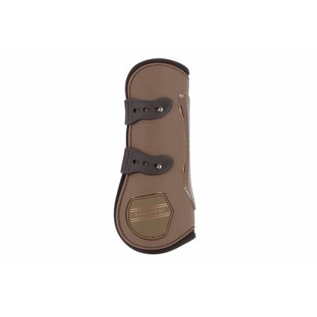 Guêtre cheval Oslo Equithème marron face externe