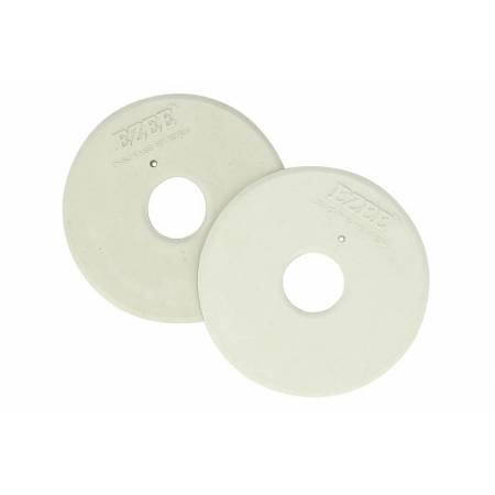 Rondelles de mors semi-ouvertes Norton blanches