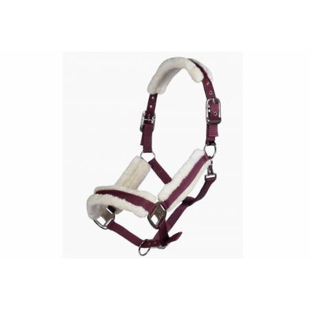 Licol bordeaux avec moumoute Top Confort HKM
