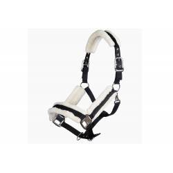 Licol noir avec moumoute Top Confort HKM