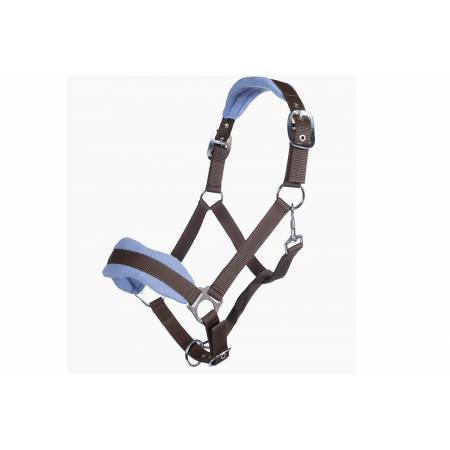Licol Classic Confort HKM chocolat / bleu ciel