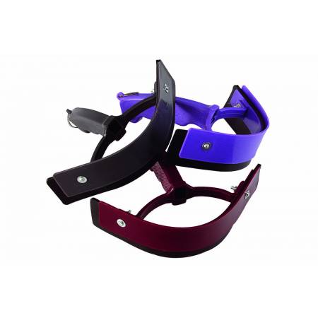 3 couteaux de chaleur PVC Hippo-Tonic, noir, bleu et bordeaux