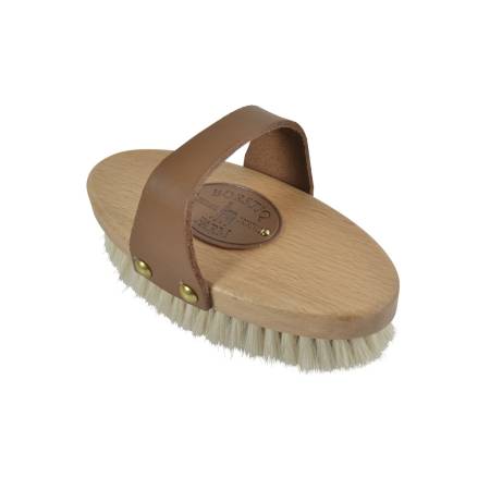 Brosse douce poignée cuir Borstiq
