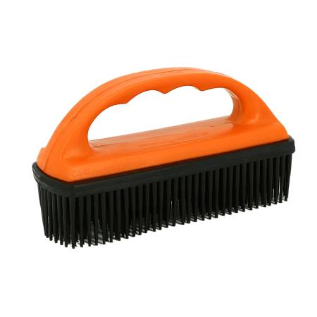 Brosse tapis de selle et couvertures Hippo-Tonic orange