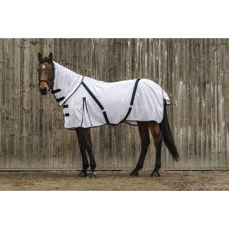 Chemise mesh Combo Equithème sur un cheval vue de profil