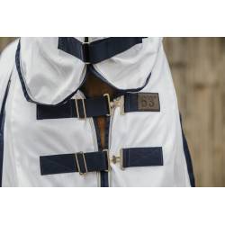 Zoom sur les fermetures de poitrail de la chemise mesh Combo Equithème