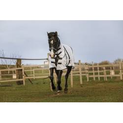 Chemise mesh Combo Equithème sur un cheval au galop