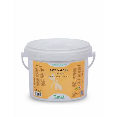 Pot de pâte d'argile Soulage Douleur-Coup-Contusion Nutragile - 1,5 kg