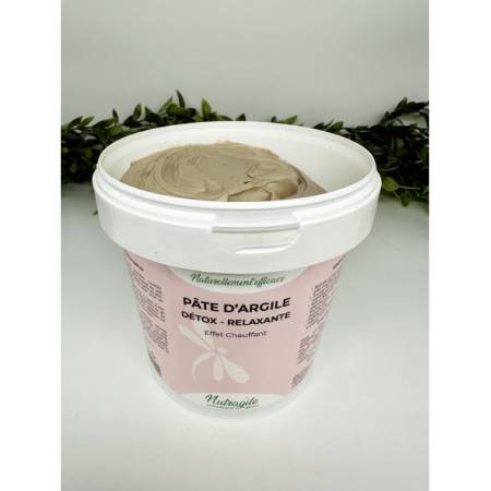 Pot de pâte d'argile Détox-Relaxante Nutragile - 1,5 kg ouvert