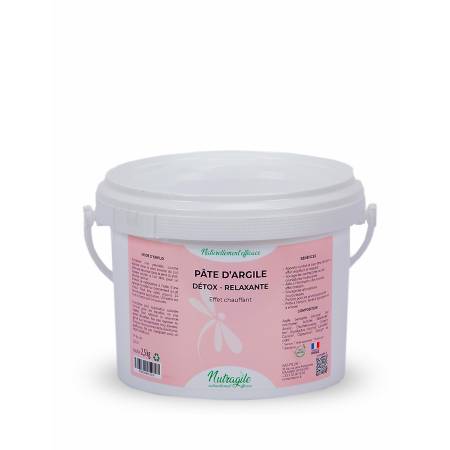 Pot de pâte d'argile Détox-Relaxante Nutragile - 1,5 kg
