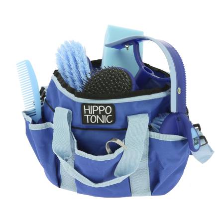 Set de pansage Pro 3 bleu Hippo-Tonic